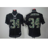 nike nfl jerseys oakland raiders #34 jackson black[camo fashion Elite]
