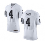nike nfl jerseys oakland raiders #4 carr white[2015 new Elite]