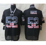nike nfl jerseys oakland raiders #52 mack black[Elite USA flag fashion]