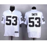 nike nfl jerseys oakland raiders #53 smith white[Elite]
