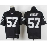 nike nfl jerseys oakland raiders #57 woddley black[Elite]