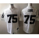 nike nfl jerseys oakland raiders #75 howie long white[Elite]