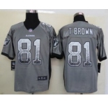 nike nfl jerseys oakland raiders #81 t.brown grey[Elite drift fashion]