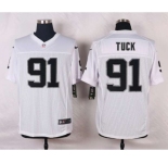 nike nfl jerseys oakland raiders #91 tuck white[Elite]