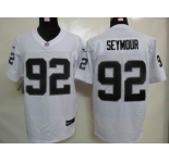 nike nfl jerseys oakland raiders #92 seymour white[elite]