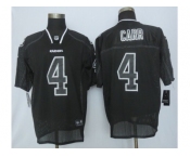 nike oakland raiders #4 derek carr black jersey[lights out elite]