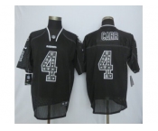 nike oakland raiders #4 derek carr black jerseys[lights out elite]