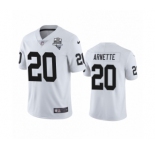 Las Vegas Raiders #20 Damon Arnette White 2020 Inaugural Season Vapor Limited Jersey