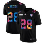 Las Vegas Raiders #28 Josh Jacobs Men's Nike Multi-Color Black 2020 NFL Crucial Catch Vapor Untouchable Limited Jersey