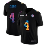 Las Vegas Raiders #4 Derek Carr Men's Nike Multi-Color Black 2020 NFL Crucial Catch Vapor Untouchable Limited Jersey