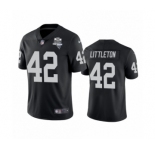Las Vegas Raiders #42 Cory Littleton Black 2020 Inaugural Season Vapor Limited Jersey
