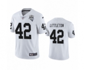 Las Vegas Raiders #42 Cory Littleton White 2020 Inaugural Season Vapor Limited Jersey