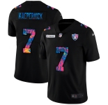 Las Vegas Raiders #7 Colin Kaepernick Men's Nike Multi-Color Black 2020 NFL Crucial Catch Vapor Untouchable Limited Jersey