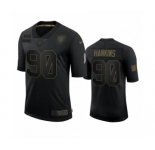 Las Vegas Raiders #90 Johnathan Hankins Black 2020 Salute to Service Limited Jersey
