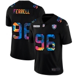 Las Vegas Raiders #96 Clelin Ferrell Men's Nike Multi-Color Black 2020 NFL Crucial Catch Vapor Untouchable Limited Jersey
