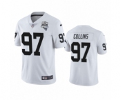 Las Vegas Raiders #97 Maliek Collins White 2020 Inaugural Season Vapor Limited Jersey