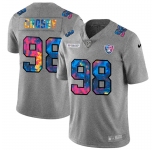 Las Vegas Raiders #98 Maxx Crosby Men's Nike Multi-Color 2020 NFL Crucial Catch NFL Jersey Greyheather