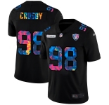 Las Vegas Raiders #98 Maxx Crosby Men's Nike Multi-Color Black 2020 NFL Crucial Catch Vapor Untouchable Limited Jersey