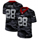 Men New Nike Oakland Raiders #28 Jacobs 2020 Nike 2ndCamo Salute to Service Limited