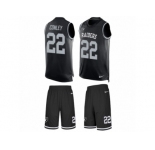 Men Nike Oakland Raiders #22 Gareon Conley Limited Black Tank Top Suit NFL Jersey