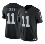 Men's Las Vegas Raiders #11 Jeremy Chinn Black 2025 F.U.S.E. Vapor Football Stitched Jersey