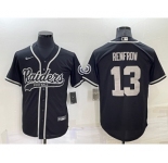Men's Las Vegas Raiders #13 Hunter Renfrow Black Stitched MLB Cool Base Nike Baseball Jersey