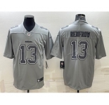Men's Las Vegas Raiders #13 Hunter Renfrow Grey Atmosphere Fashion Stitched Jersey