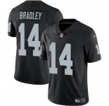 Men's Las Vegas Raiders #14 Carter Bradley Black 2024 Vapor Football Stitched Jersey