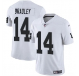 Men's Las Vegas Raiders #14 Carter Bradley White 2024 Vapor Football Stitched Jersey