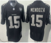Men's Las Vegas Raiders #15 Fernando Mendoza Limited Black Fashion FUSE Vapor Jersey