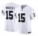 Men's Las Vegas Raiders #15 Gardner Minshew II White 2024 F.U.S.E. Football Stitched Jersey