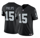 Men's Las Vegas Raiders #15 Kyle Philips Black 2025 F.U.S.E. Vapor Football Stitched Jersey