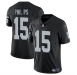 Men's Las Vegas Raiders #15 Kyle Philips Black 2025 Vapor Football Stitched Jersey