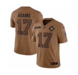 Men's Las Vegas Raiders #17 Davante Adams 2023 Brown Salute To Service Limited Football Stitched Jersey