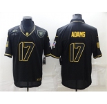 Men's Las Vegas Raiders #17 Davante Adams Black Gold Salute To Service Limited Stitched Jersey