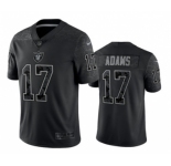Men's Las Vegas Raiders #17 Davante Adams Black Reflective Limited Stitched Football Jersey