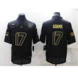 Men's Las Vegas Raiders #17 Davante Adams Black Salute To Service Limited Stitched Jersey