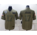 Men's Las Vegas Raiders #17 Davante Adams Camo Salute To Service Limited Stitched Jersey