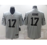 Men's Las Vegas Raiders #17 Davante Adams Grey Limited Stitched Jersey
