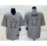 Men's Las Vegas Raiders #17 Davante Adams LOGO Grey Atmosphere Fashion 2022 Vapor Untouchable Stitched Limited Jersey