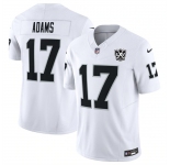 Men's Las Vegas Raiders #17 Davante Adams White 2024 F.U.S.E 65th Anniversary Patch Vapor Stitched Football Jersey