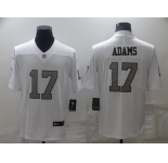 Men's Las Vegas Raiders #17 Davante Adams White Color Rush Limited Stitched Jersey