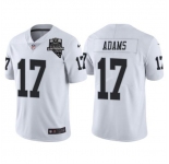 Men's Las Vegas Raiders #17 Davante Adams White With 2020 Inaugural Season Patch Vapor Limited Stitched Jersey