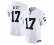 Men's Las Vegas Raiders #17 Tyler Lockett White 2025 F.U.S.E. Vapor Untouchable Limited Stitched Football Jersey