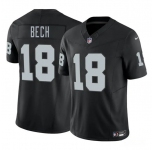Men's Las Vegas Raiders #18 Jack Bech Black 2025 Draft F.U.S.E. Vapor Untouchable Football Stitched Jersey