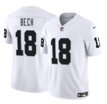 Men's Las Vegas Raiders #18 Jack Bech White 2025 Draft F.U.S.E. Vapor Untouchable Football Stitched Jersey