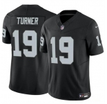 Men's Las Vegas Raiders #19 DJ Turner Black F.U.S.E. Vapor Football Stitched Jersey