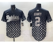 Men's Las Vegas Raiders #2 Ashton Jeanty Black Limited Stitched Baseball Jersey