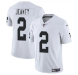 Men's Las Vegas Raiders #2 Ashton Jeanty White 2025 Draft Vapor Untouchable Limited Football Stitched Jersey