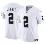 Mens Las Vegas Raiders #2 Ashton Jeanty White 2025 F.U.S.E. Vapor Stitched Football Jersey